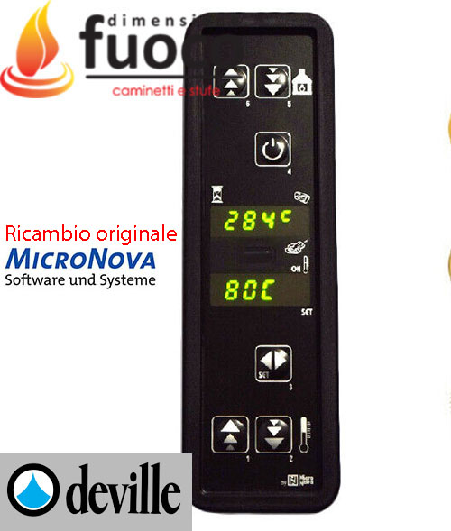 DISPLAY TASTIERA LED MICRONOVA STUFE DE VILLE CON DISPLAY VERTICALE CODICE C024